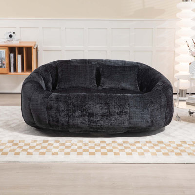 Fauteuil à billes Fauteuil à billes Fauteuil à billes Fauteuil à billes à dossier haut et confortable pour adultes et enfants, intérieur et extérieur