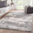 Elodie LYR02 Abstract Gray and Ivory Area Rug (8'x10')