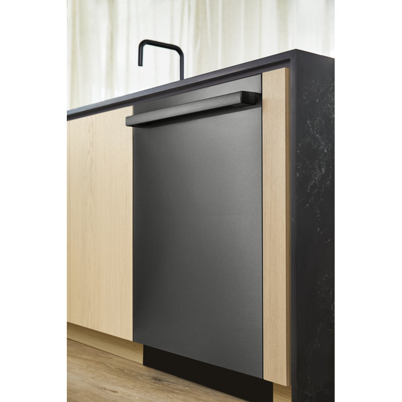 800 Series 24" Top Control Built-In Dishwasher with Stainless Steel Tub and Flexible 3Rd Rack, Black Inox