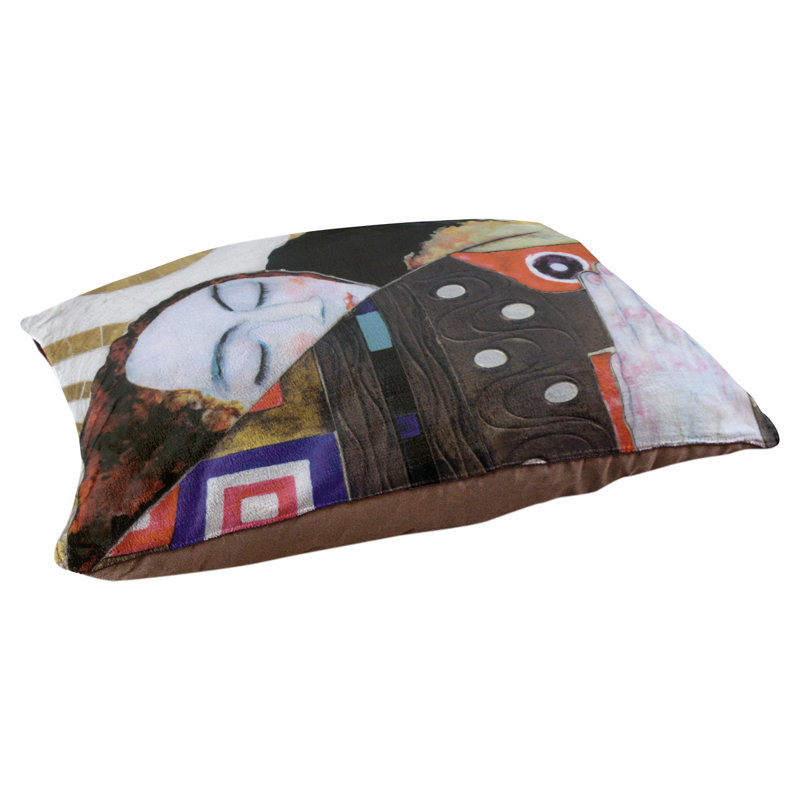 Coussin Carlile, Petit (L 29,5 po x l 19,5 po), Brun / Doré