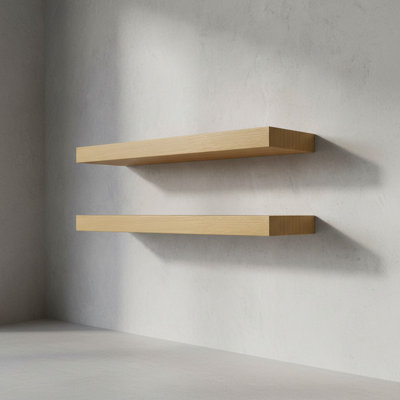 2 Piece Wood Floating Shelf