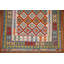 Tapis multicolore en laine réversible Kilim 4 x 6