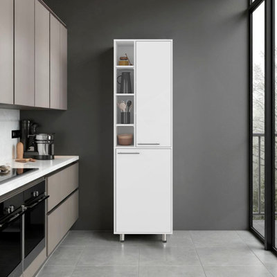 Armoire de cuisine H 80,30 po 2 portes, 9 tablettes, 4 pieds