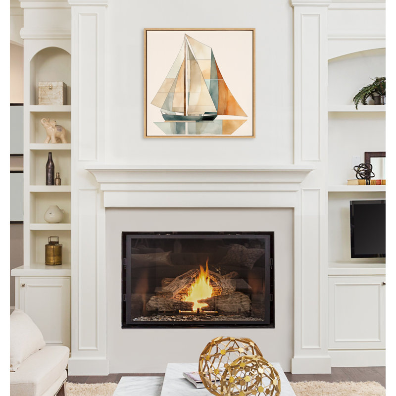 Impression sur toile encadrée Mid-Century Modern Geometric par The Creative Bunch Studio