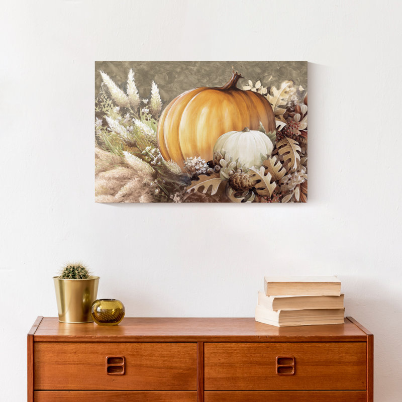 Neutral Harvest Still Life - Impression sur toile tendue, H 12 po x l 18 po x P 1,25 po