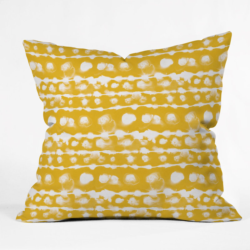 Housse et coussin rectangulaires d'extérieur Jacqueline Maldonado, 18" x 18", Jaune