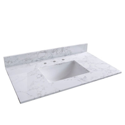 37'' Single Bathroom Vanity Top with Sink