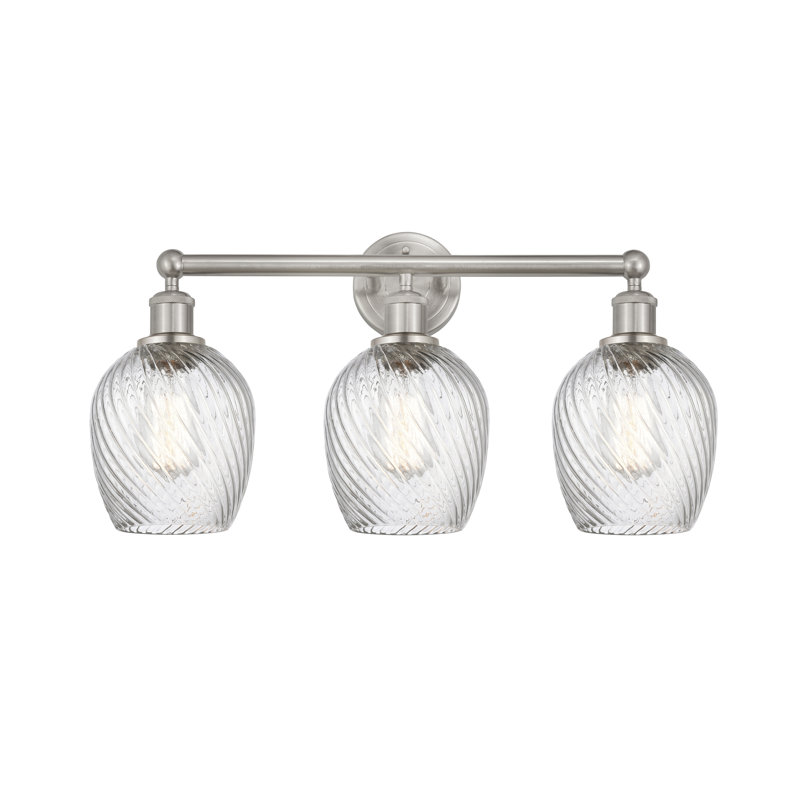 Éclairage pour meuble-lavabo 3 lumières 23 pouces Orianne, Nickel satiné brossé