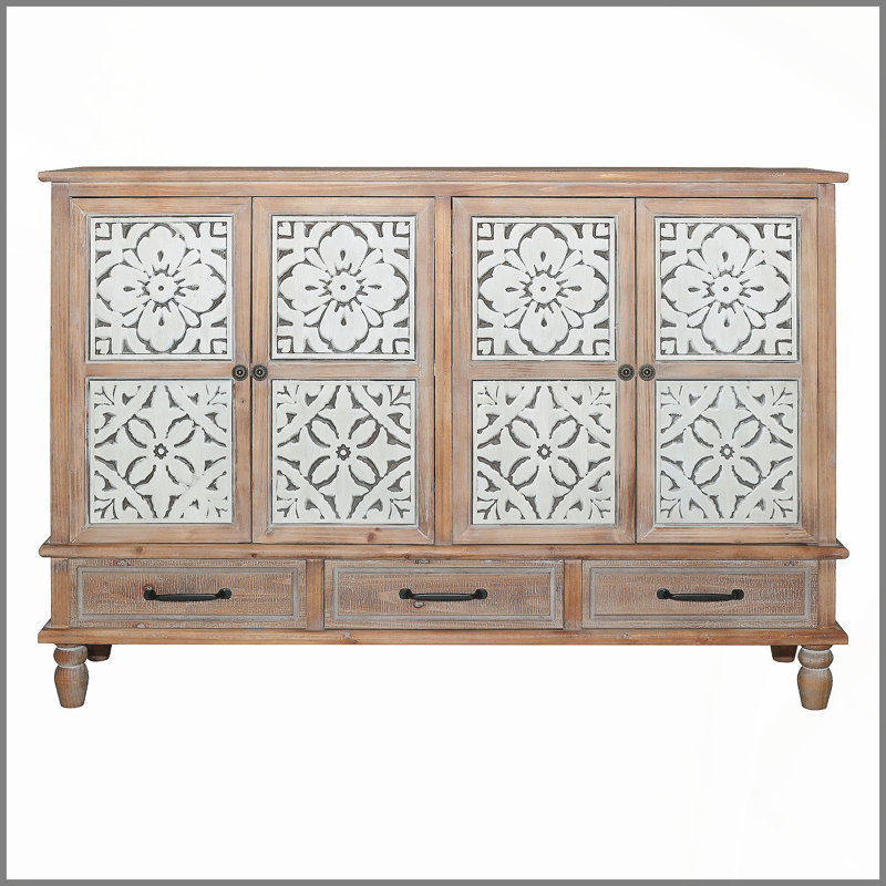 Armoire d'appoint 59,06 po Chic Natural Wood