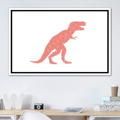 " Geometric Dino T-Rex "