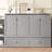 Full Size Murphy Bed With Spacious Storage Drawers And Shelves. Ideal For Guest Rooms Or Compact Bedrooms. Light Gray-1516636463-1516636462