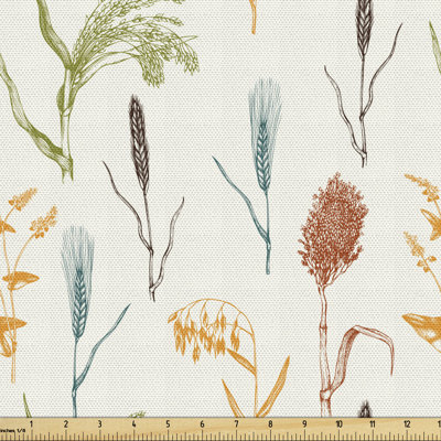 Chengyu Forest Herbs Cereal Corps Wheat Branch Rye Barley Nature Plant Foliage Multi-Purpose Fabric