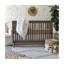 36" x 36" Pom Pom Baby Blanket, White and Brown, By Crane Baby