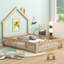 Lit plateforme avec garde-corps House-370165033