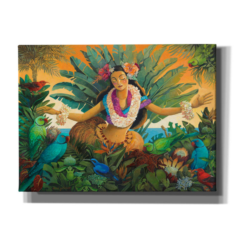 «Aloha» par David Galchutt, art mural sur toile, H 40 po x l 54 po x P 1,5 po