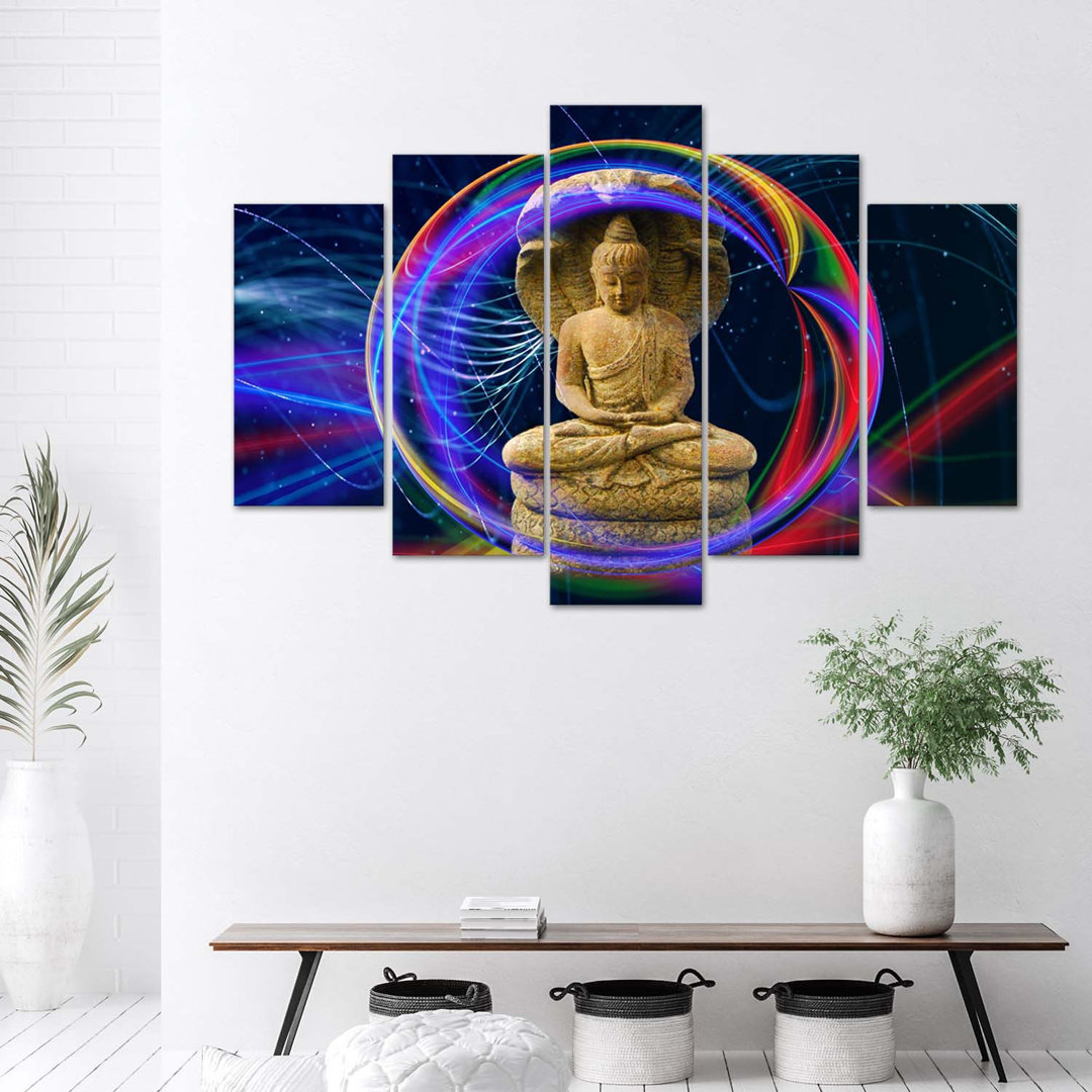 Leinwandbild Buddha Colourful Orient