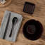 Bol à ramen en céramique avec soucoupe carrée, baguettes et cuillère à soupe, ensemble de bols à nouilles en céramique de 6 pouces pour la cuisine asiatique, nouilles Pho Udon, cramoisi glacé réactif spécial