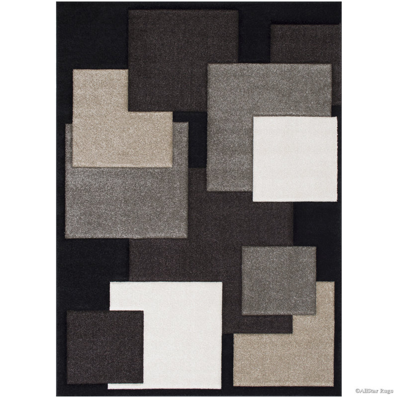 Abstract Indoor Rug, Rectangle 5'2" x 7'2"