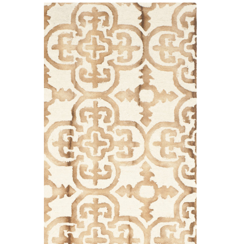 Tapis géométrique en laine touffeté à la main Pimentel, Rectangle 8 pi x 10 pi