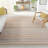 Caspen Hand Woven Jute, Wool Striped Rug-431181896