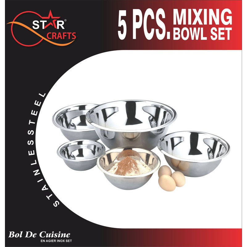 Stainless Steel Nested Mixing Bowl Set