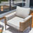 4-Piece All-Weather Rounded Outdoor Conversation Set with 5" Thick Cushions
