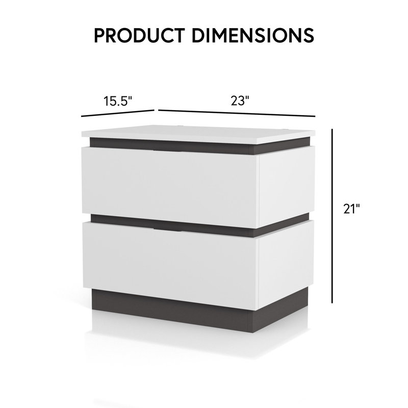 Arakawa 2-Piece Nightstands Set
