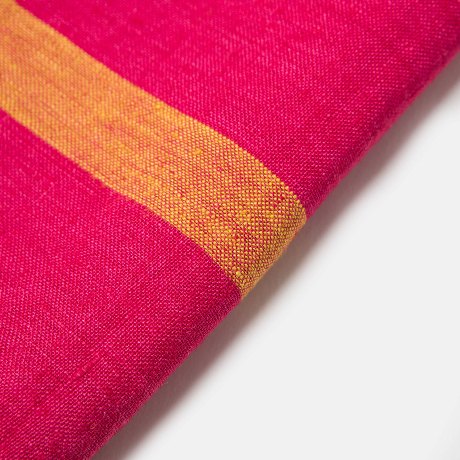 Tegan Linen Stripe 20" Napkin, Pink/Lime