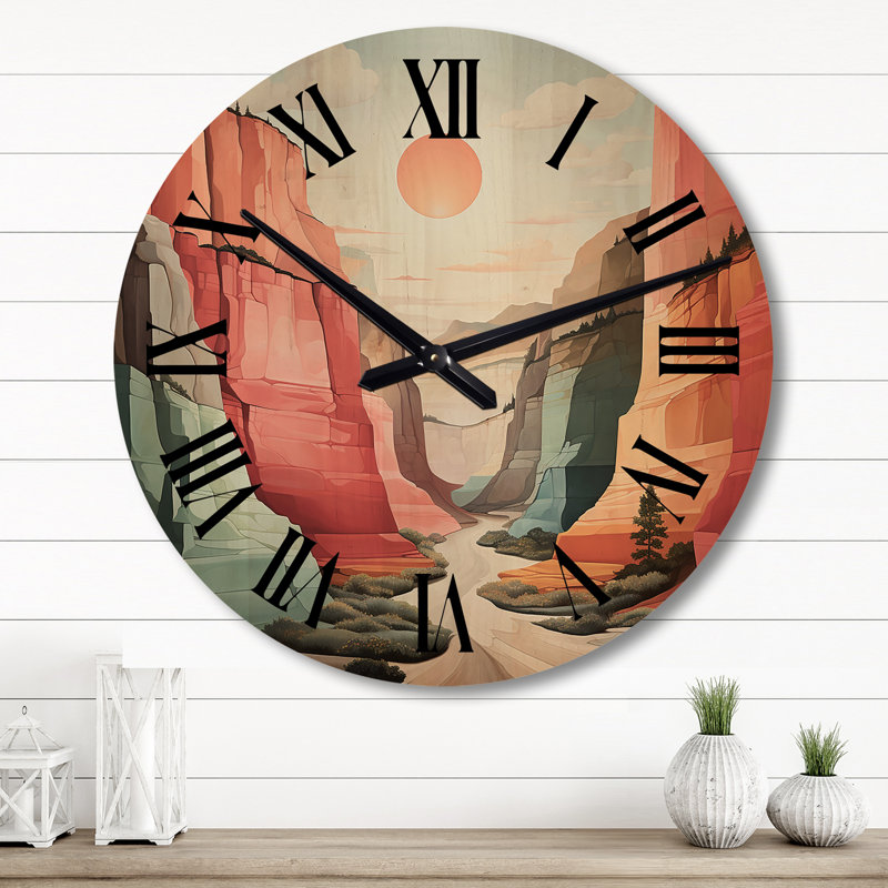 Très grande horloge murale Canyon, Grand