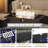  7 Pieces Outdoor Patio Furniture Set with 44" Fire Pit Table Rattan Sectional Sofa Conversation Sets-1110211966-1110211955