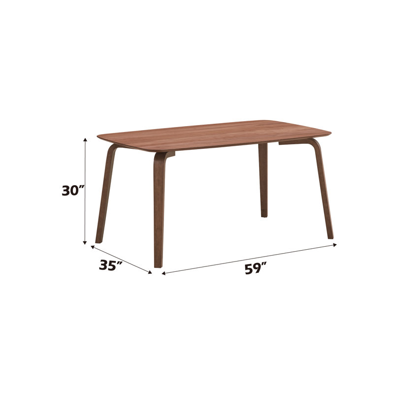 Aurthur Rectangular Dining Table in Walnut