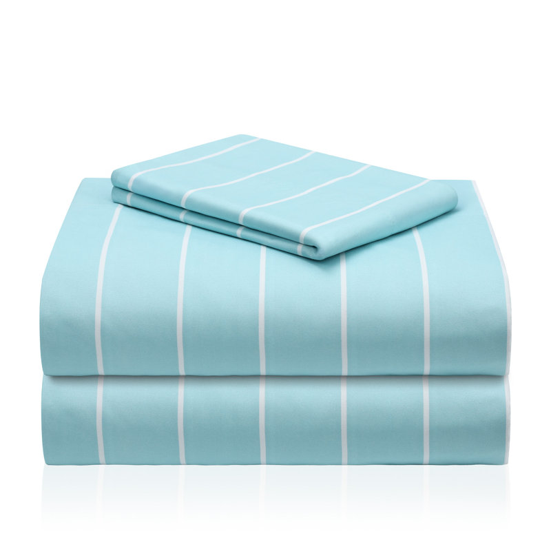 Luxclub Silky Soft Cooling Deep Pocket Performance Sheet Set, Navy, Twin XL Sheet Set with 1 Pillowcase