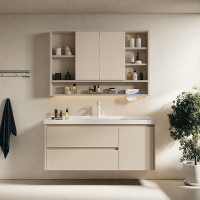 Armoire de salle de bain légère et luxueuse