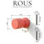 ROUS Harwdare Mid-Century Modern Hourglass Knob-109759169
