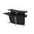 Broadway Contemporary Black Glass Bar w/ Counter & Shelves-405586738