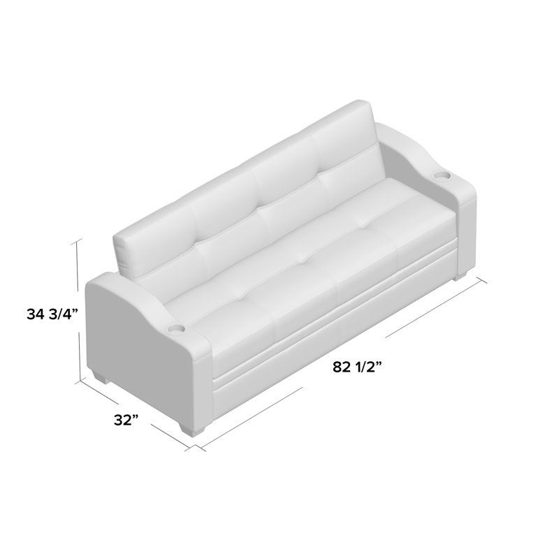 Stockton 82.5 " Upholstered Convertible Sofa