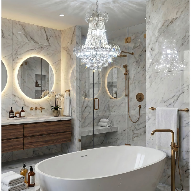 Lustre empire Bernhard, H 21,6 po x l 16,9 po x P 16,9 po