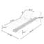 Structure de chaise longue en fer noir + finition teck, fauteuil inclinable d'extérieur en fer + bois d'acacia avec surface de rangement plate, capacité de 400 lb, dossier réglable pour la terrasse de la piscine