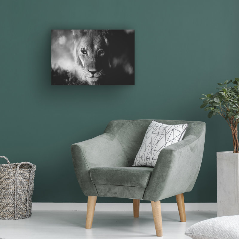 Œuvre sur toile «King Shawn Orbe Kalahari», H 22 po x l 32 po