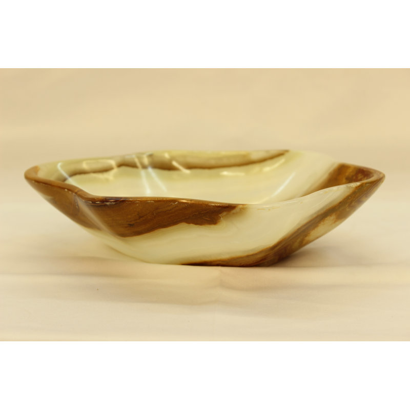 Beige Deimos Onyx Centerpiece