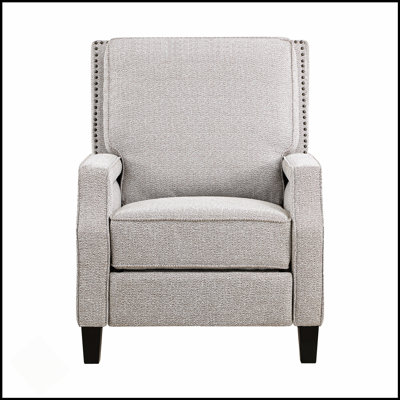 Chaise inclinable à dossier poussoir avec mouvement auto-inclinable, coussin moelleux et design élégant pour les salons modernes