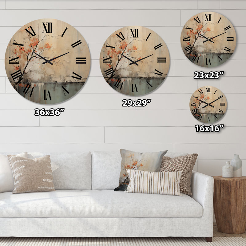 Horloge murale en bois massif Steinmar, Très grand