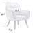 30.31" Wide Stitch-Tufted Linen Blend Upholstered Armchair-466070632