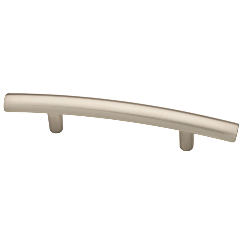 Poignée en arche centrale 3", Nickel