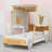 Car Bed With Pillow, Ceiling Cloth And LED-108552324