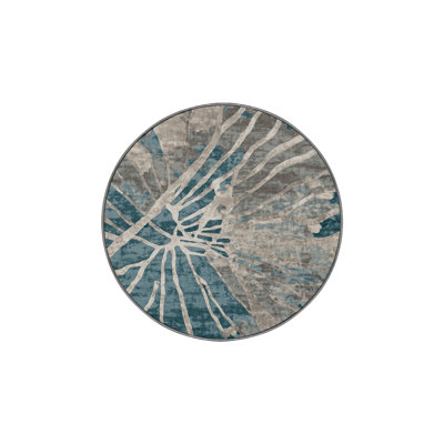 Machine Washable Gray Area Rug