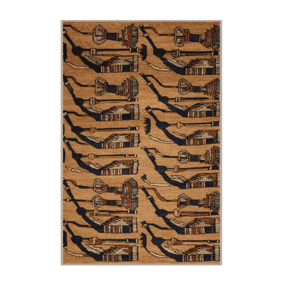 Washable Bagpipes Music Area Rug