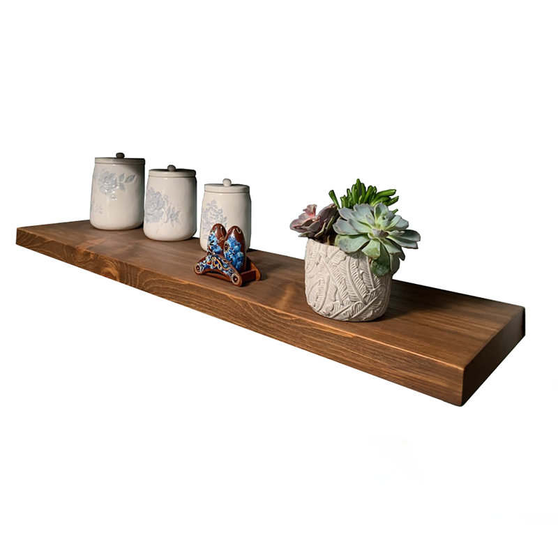 Devyn Pine, Medium Brown, 2" H x 48" W x 10" D