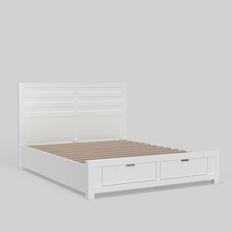 Milburn Carmel Storage Bed, California King, White
