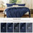 Bedsure Navy Blue Duvet Cover Queen Size - Soft Double Brushed Bedding Set for Kids & Adults（Set of 3）-109724499-109724469